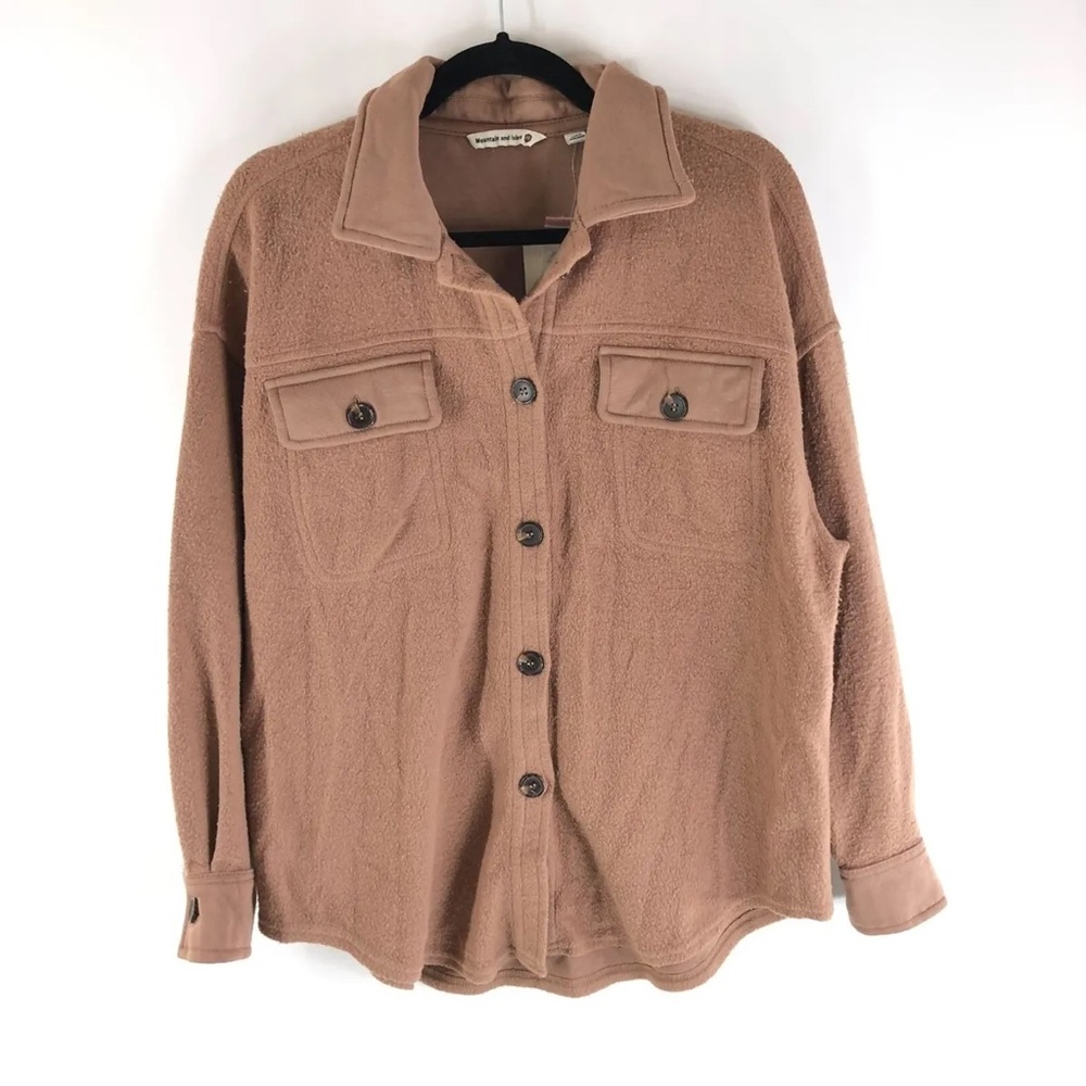 Mountain and Isles Brown Fleece Long Sleeve